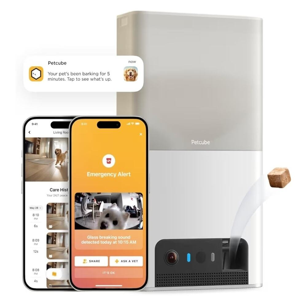 Petcube Bites 2 Lite WiFi Pet Camera Treat Dispenser 1080p HD Night Vision